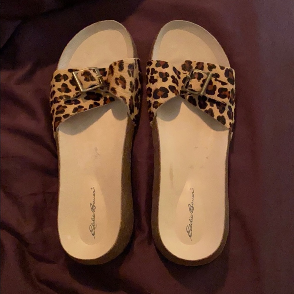 Leopard sandals